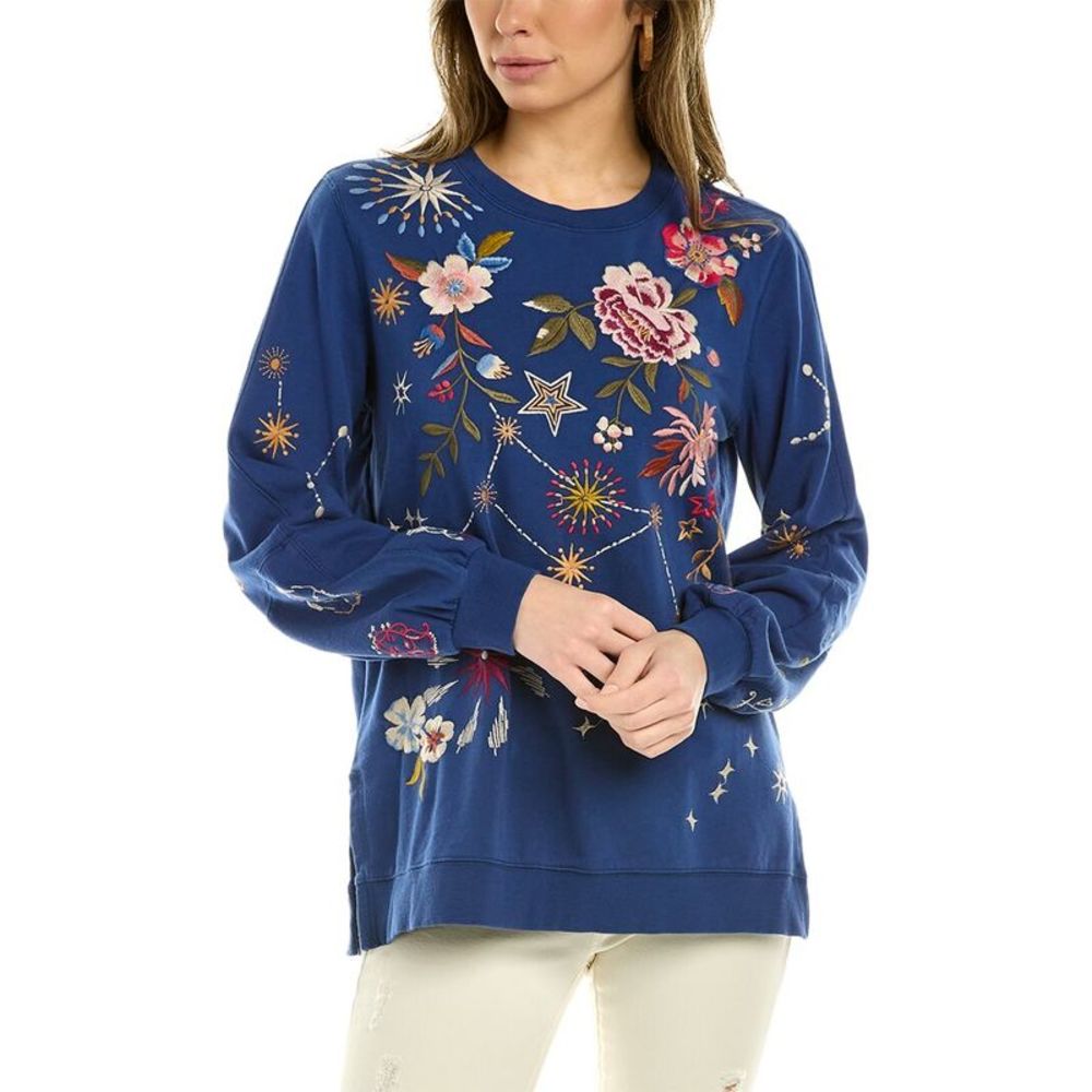 Johnny Was Celestin Side Slit Sweatshirt